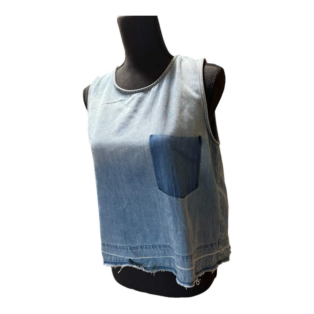 C&V Chelsea & Violet Vintage Womens size Medium Denim Sleeveless Top